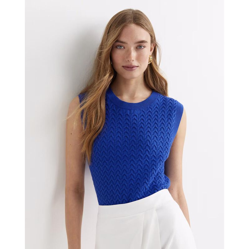 Sportscraft Elka Cable Cropped Vest image number 6